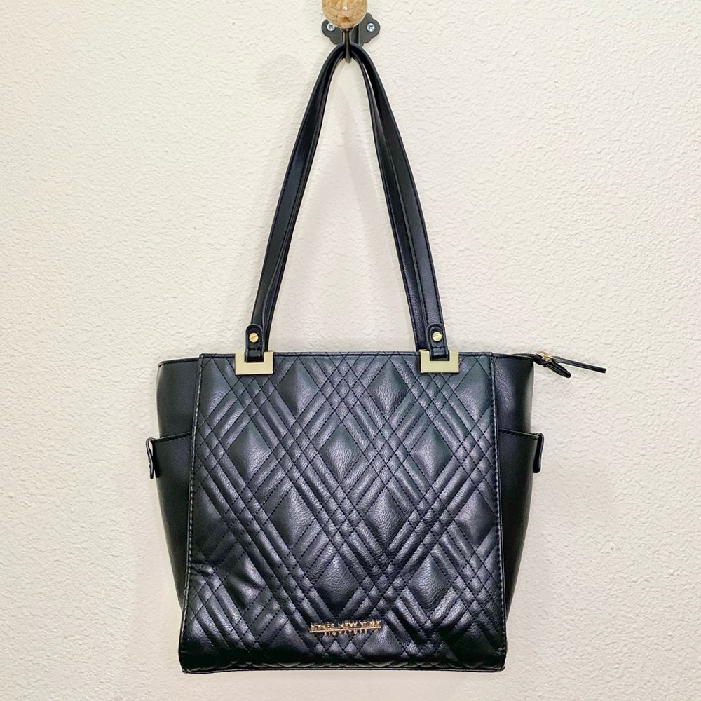 Jones New York Signature Black Faux Leather Purse